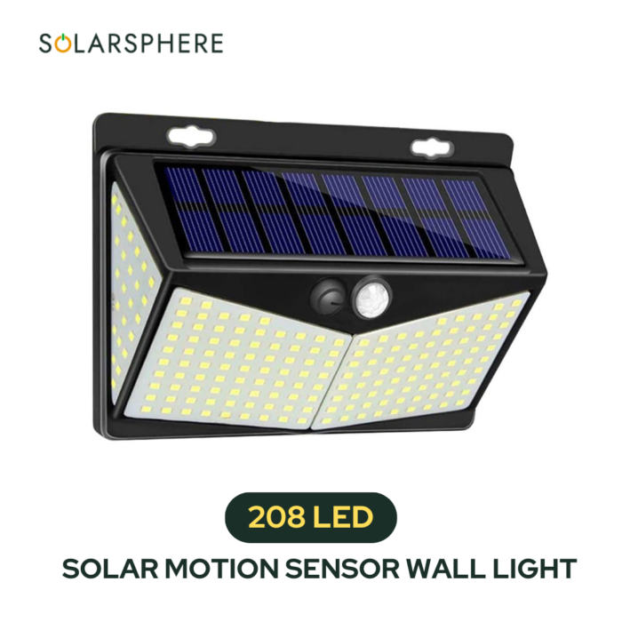 Solar Motion sensor light 208 LED